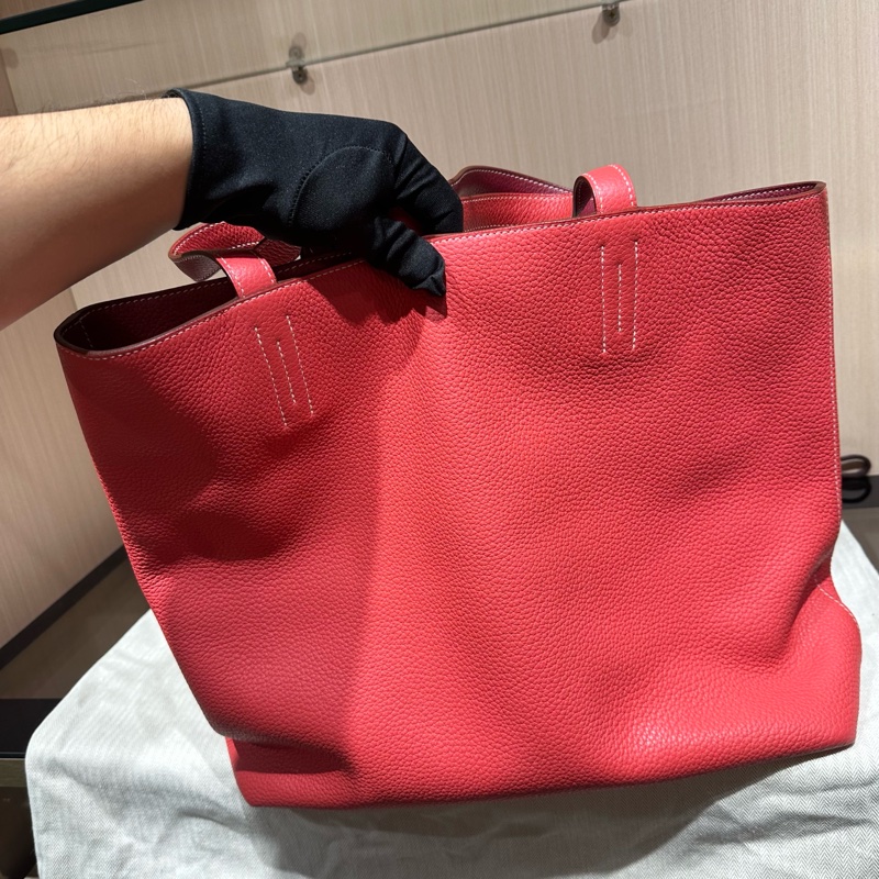 HERMES愛馬仕Double Sens Bolso Neo徽標托特包-6