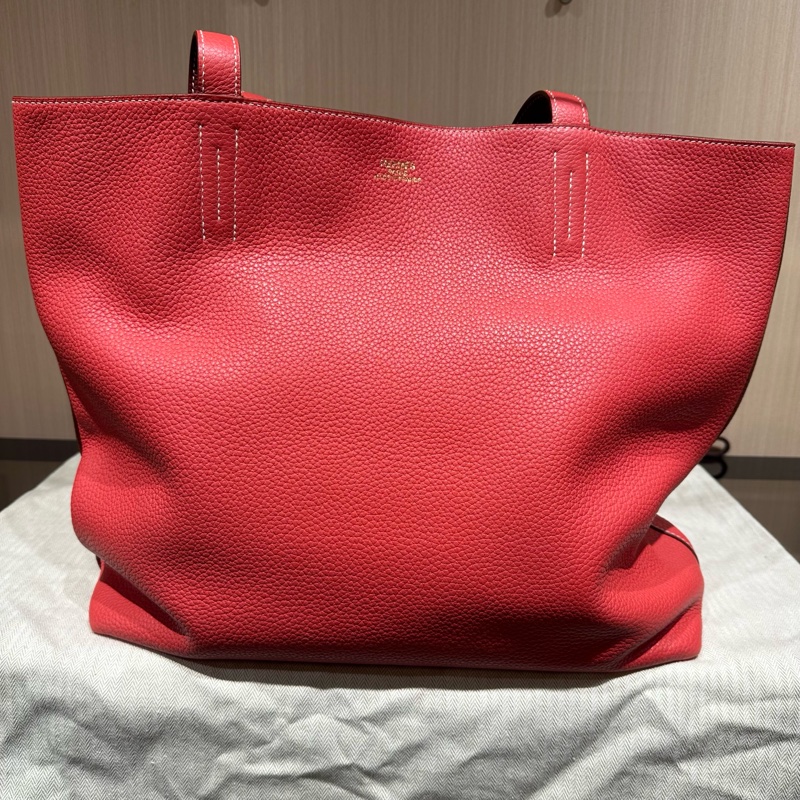 HERMES愛馬仕Double Sens Bolso Neo徽標托特包-8