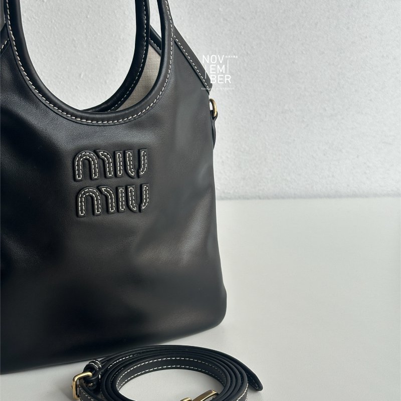 閒置全新💖 千金風 Miu Miu ivy mini 黑 斜背包 手提包-1