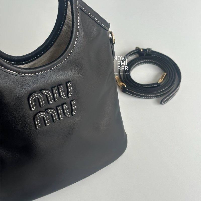 閒置全新💖 千金風 Miu Miu ivy mini 黑 斜背包 手提包-2