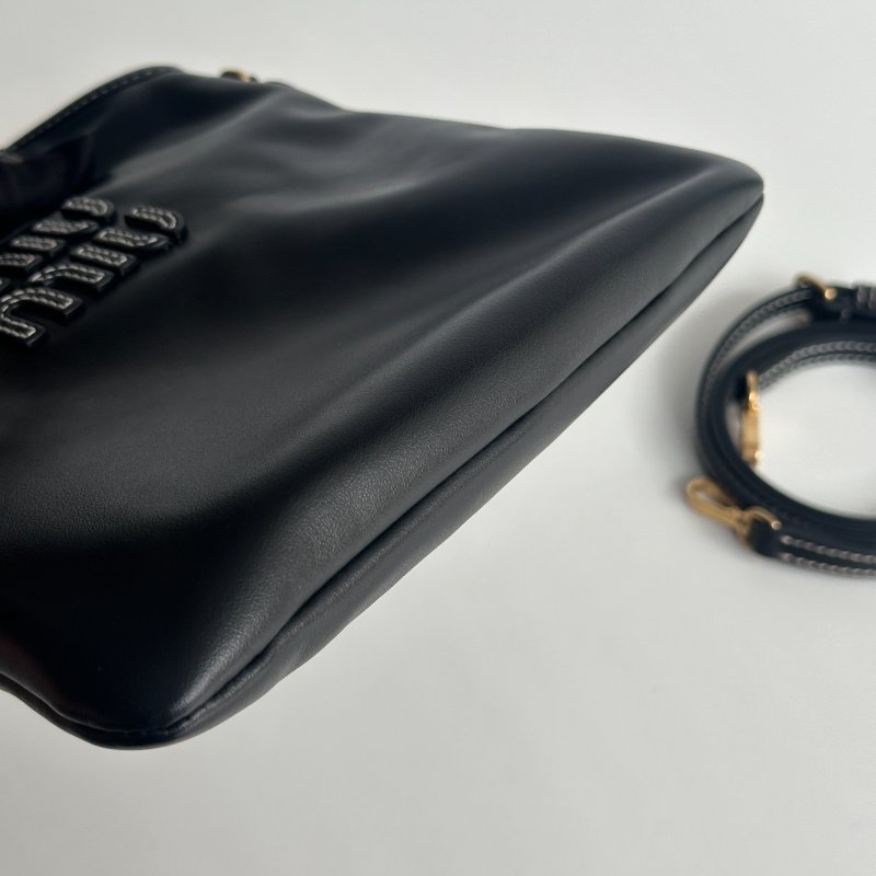 閒置全新💖 千金風 Miu Miu ivy mini 黑 斜背包 手提包-7