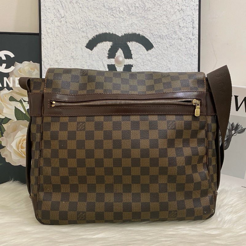 LV 路易威登棕色棋盘格郵差包 斜背包肩背包-1