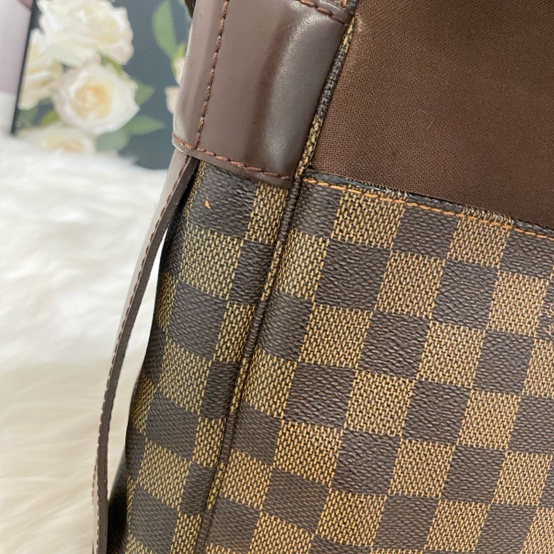 LV 路易威登棕色棋盘格郵差包 斜背包肩背包-6