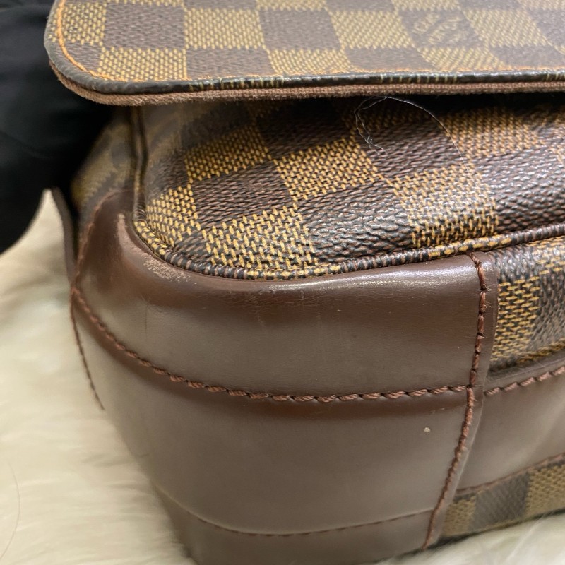 LV 路易威登棕色棋盘格郵差包 斜背包肩背包-16