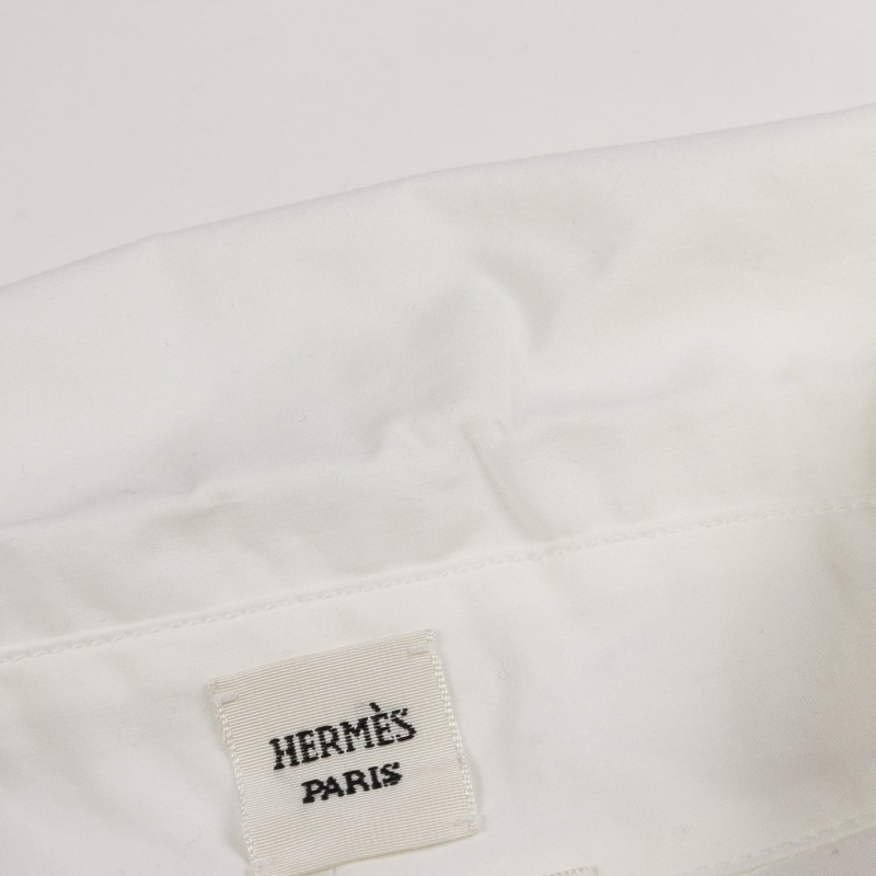 HERMES 洋裝 2E0501DJ 棉質白色二手女款 38 碼-4