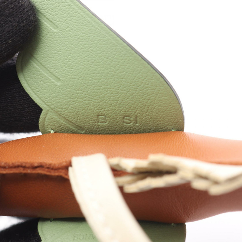 HERMES Rodeo Pegasus PM 吊飾 Agneau milo Swift 皮革 棕色米色 二手 B-3