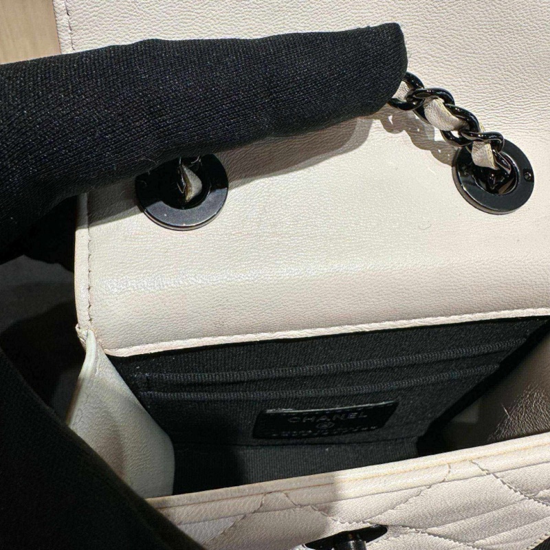 CHANEL香奈兒Trendy cc時尚菱格紋皮穿鏈鏈條包mini-6