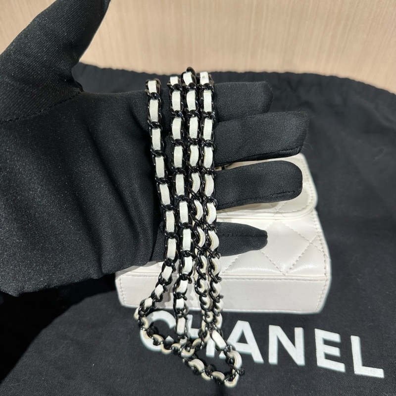 CHANEL香奈兒Trendy cc時尚菱格紋皮穿鏈鏈條包mini-16