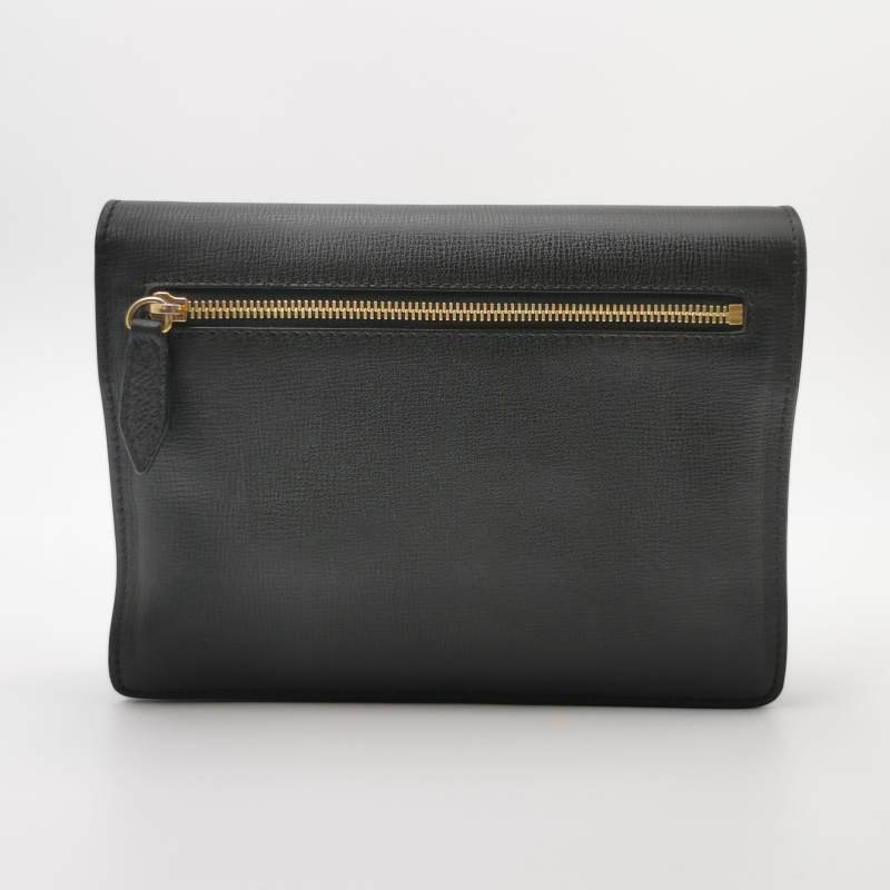 Burberry Macken 牛皮 帆布 拼色 格紋 金屬扣 斜背包 單肩包-4