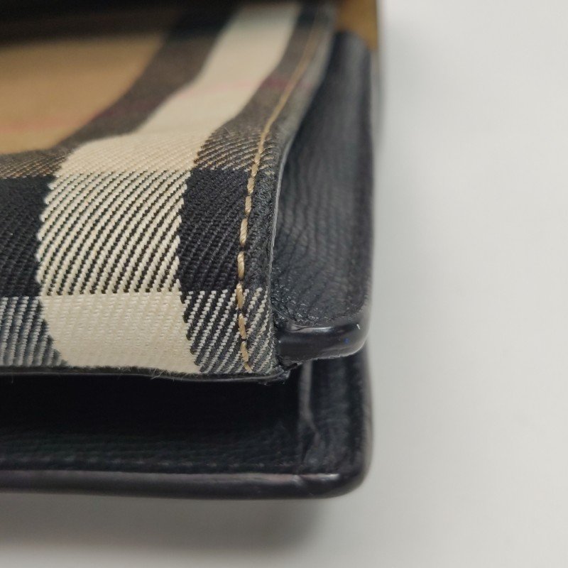 Burberry Macken 牛皮 帆布 拼色 格紋 金屬扣 斜背包 單肩包-15