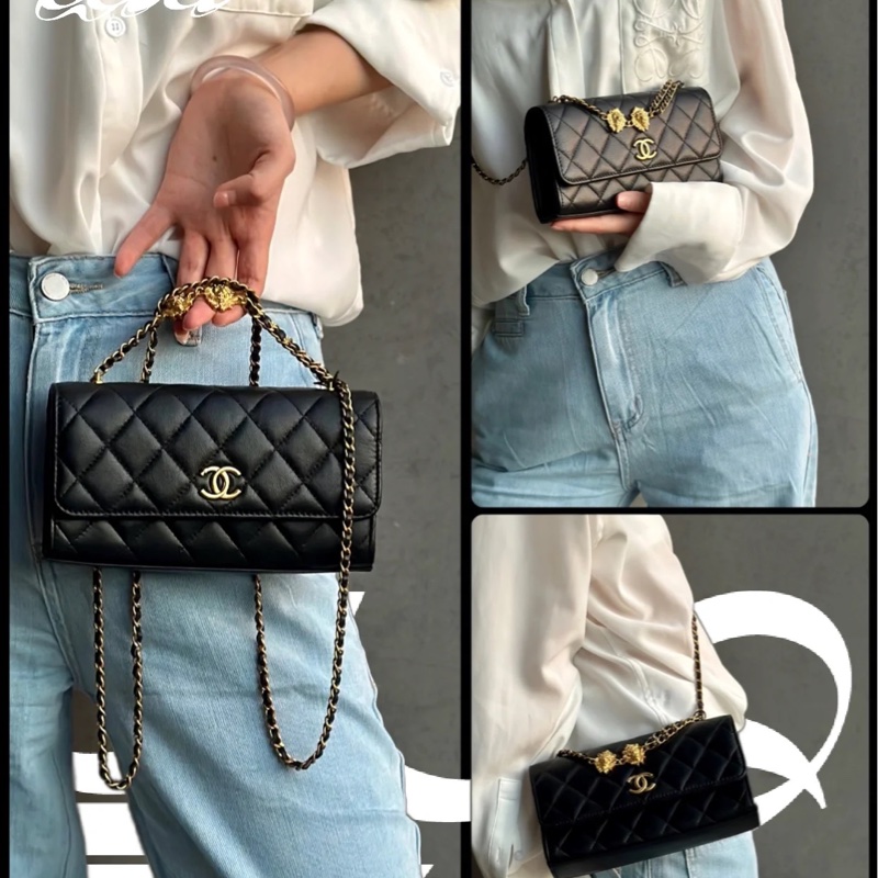 Chanel / 香奈兒 鑲鑽雙獅WOC-8