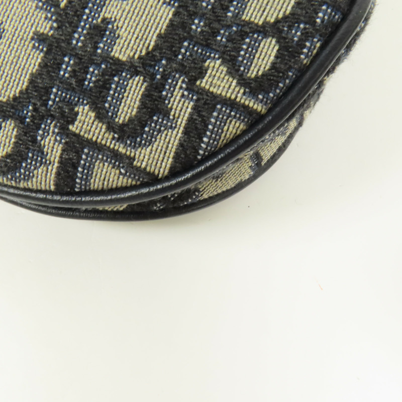 Dior 帆布Mini Saddle金扣手挽袋-14