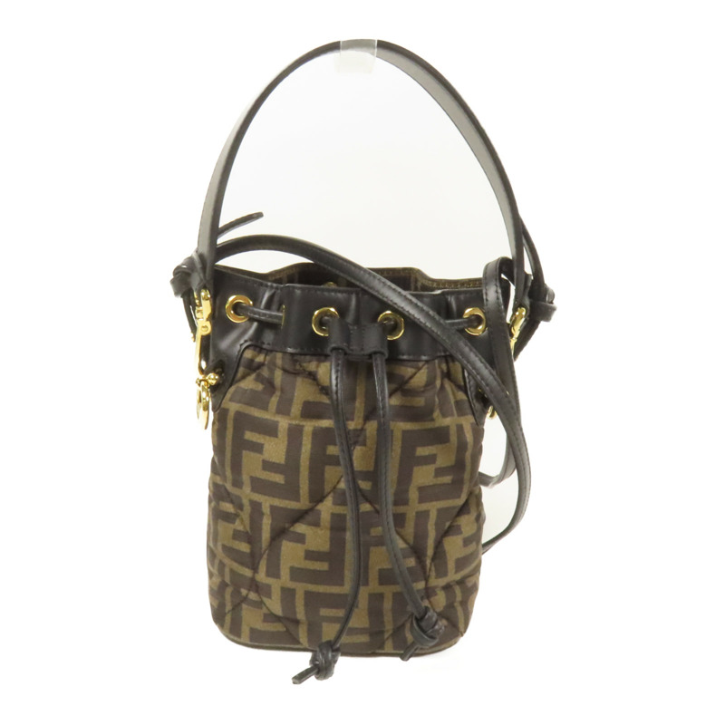 FENDI 帆布Mon Tresor金扣手挽肩背兩用袋-0