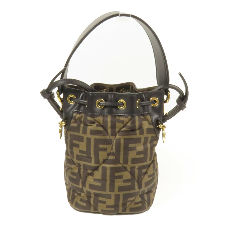 FENDI 帆布Mon Tresor金扣手挽肩背兩用袋-1