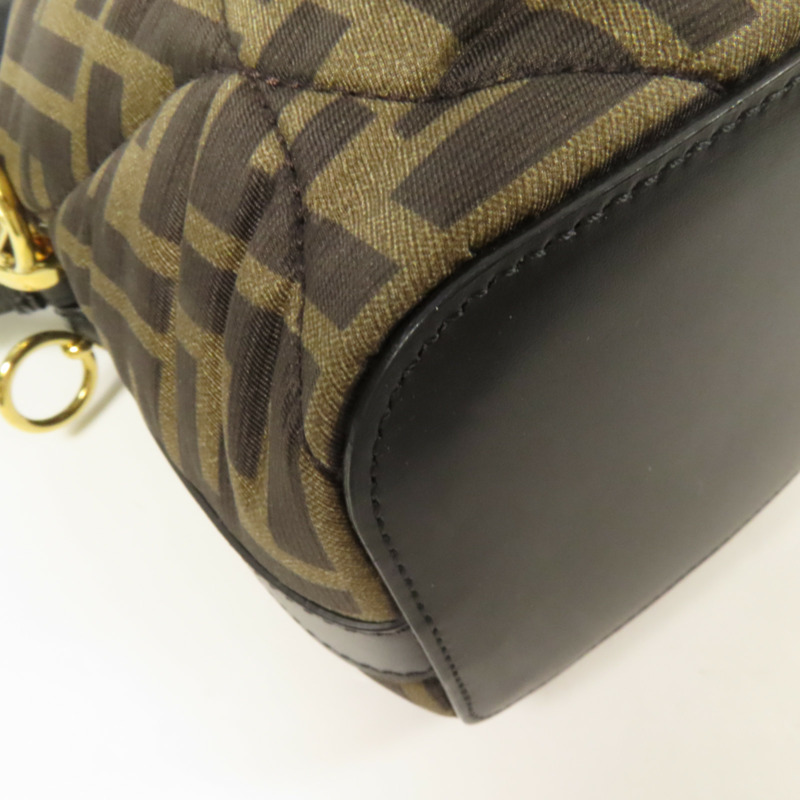 FENDI 帆布Mon Tresor金扣手挽肩背兩用袋-5