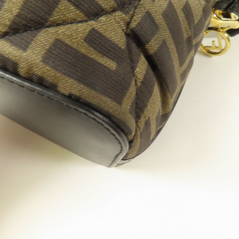 FENDI 帆布Mon Tresor金扣手挽肩背兩用袋-8