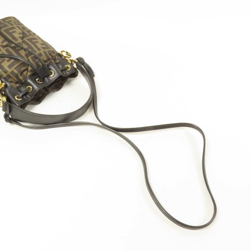 FENDI 帆布Mon Tresor金扣手挽肩背兩用袋-10