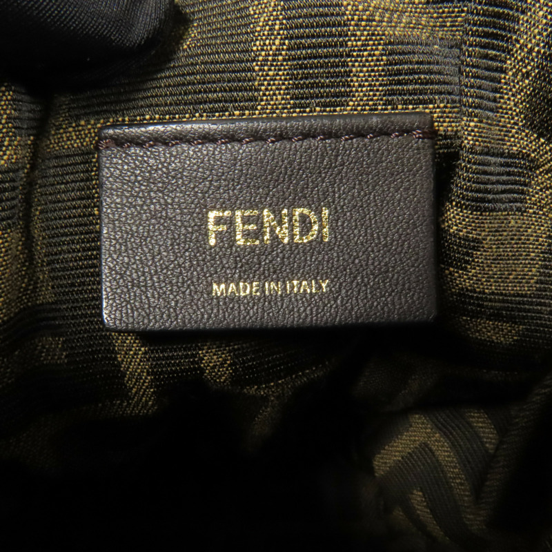 FENDI 帆布Mon Tresor金扣手挽肩背兩用袋-12