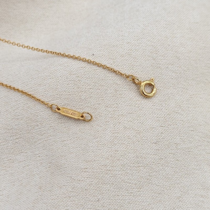 Tiffany/蒂芙尼 keys系列18k玫瑰金小號愛心鑰匙項鍊-3