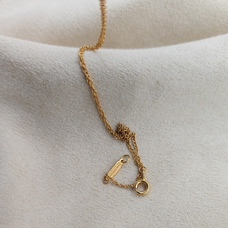 Tiffany/蒂芙尼 keys系列18k玫瑰金小號愛心鑰匙項鍊-8