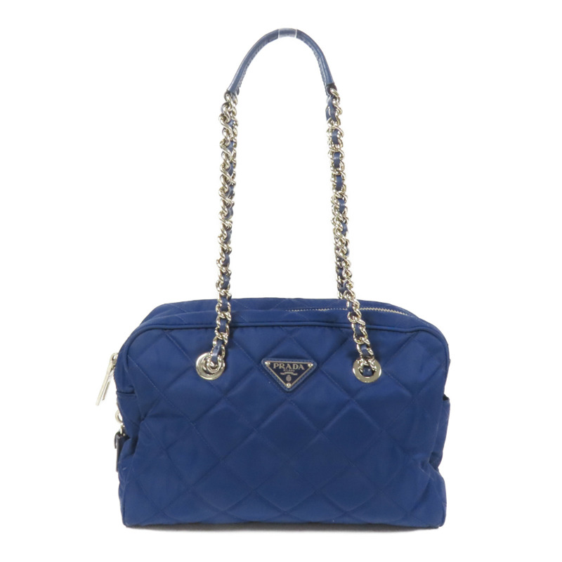 PRADA 尼龍Shoulder Bag銀扣肩背袋-0