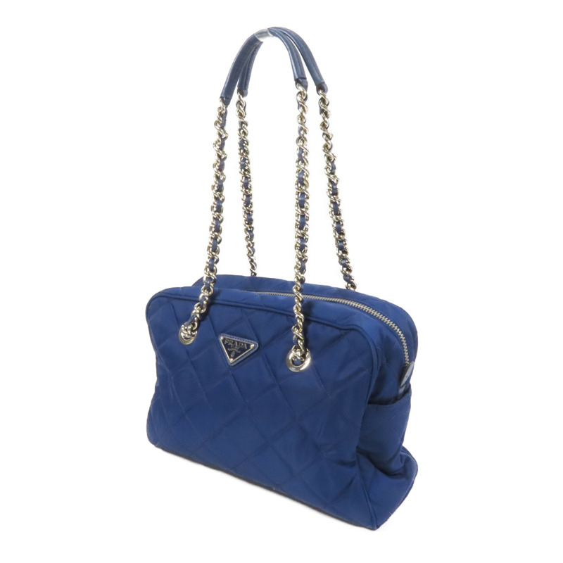 PRADA 尼龍Shoulder Bag銀扣肩背袋-2