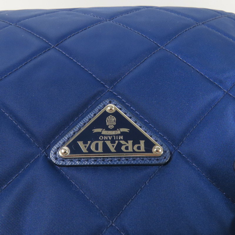 PRADA 尼龍Shoulder Bag銀扣肩背袋-6