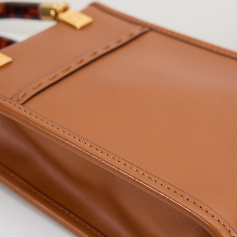 二手Fendi sunshine mini tote/棕色-6