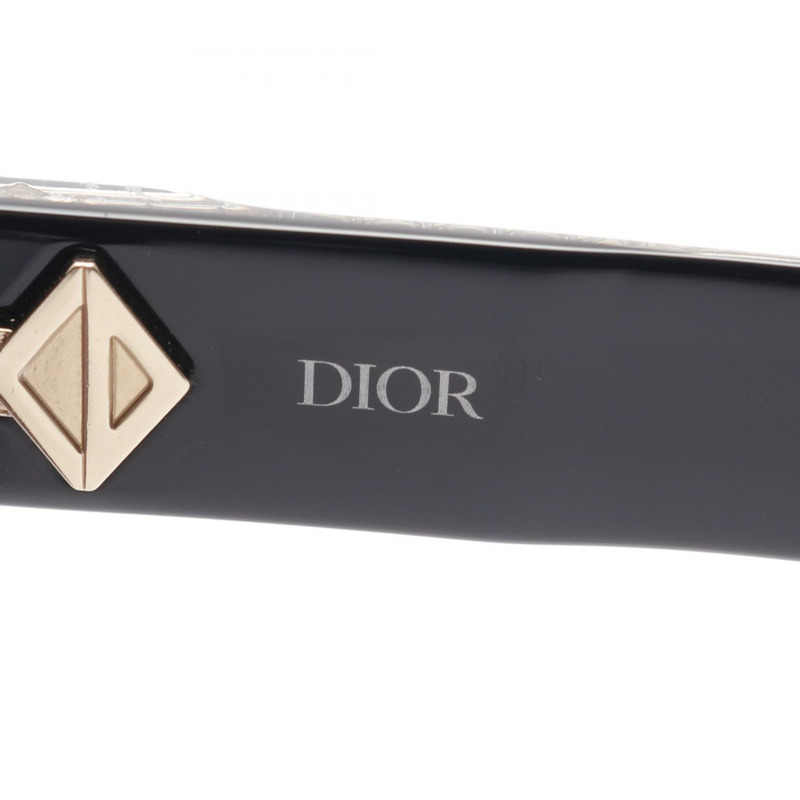 Christian Dior 太陽眼鏡 眼鏡 塑膠 黑色 二手 女士-3