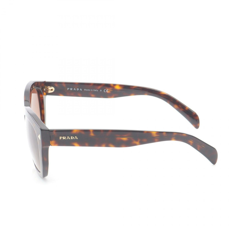 PRADA 太陽眼鏡 眼鏡 SPR16V 塑膠 棕色 二手 男式-2