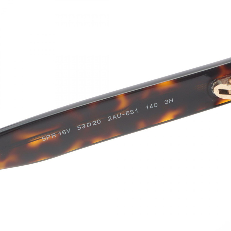 PRADA 太陽眼鏡 眼鏡 SPR16V 塑膠 棕色 二手 男式-4