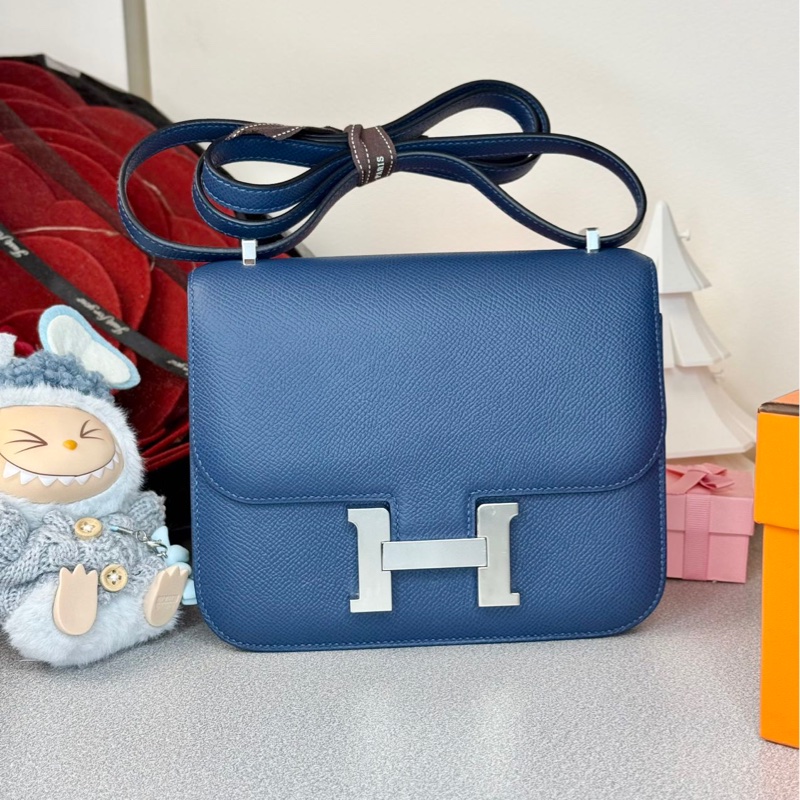 [3659]Hermes 愛馬仕CONSTANCE 19 明藍-0