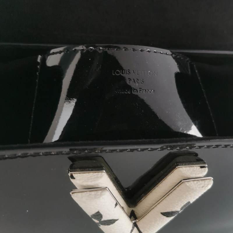 Louis Vuitton (LV) Twist 小號 漆皮 撞色 LV 旋轉 鎖扣 單肩包-7