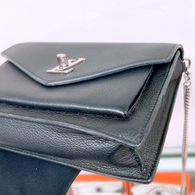 Lv mylockme pochette / 黑銀 woc-2