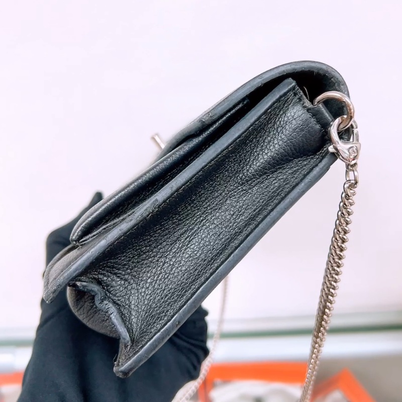 Lv mylockme pochette / 黑銀 woc-4