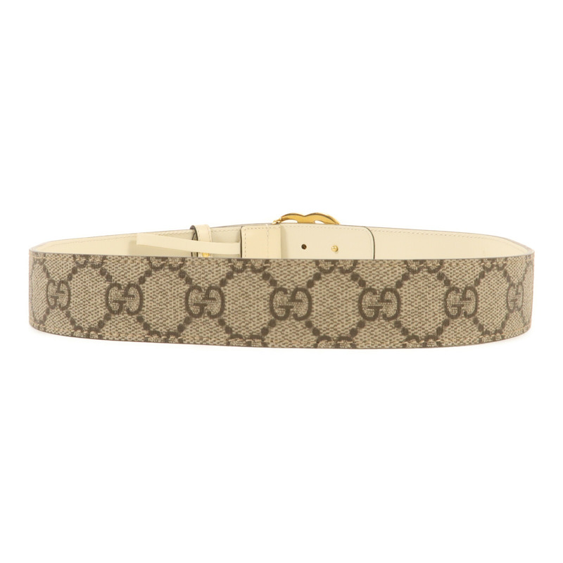 GUCCI 牛皮皮革Belt 80cm金扣皮帶-1