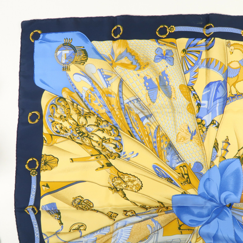 HERMES 絲質90 x 90Scarf絲巾-5