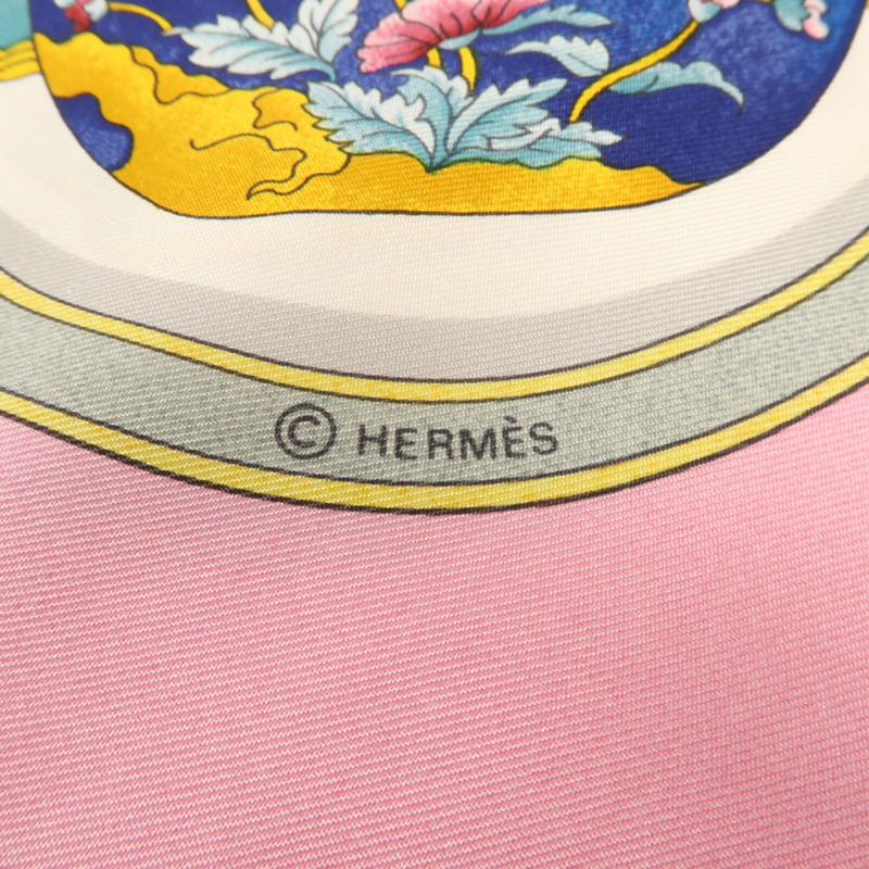 HERMES 絲質90 x 90Scarf絲巾-9