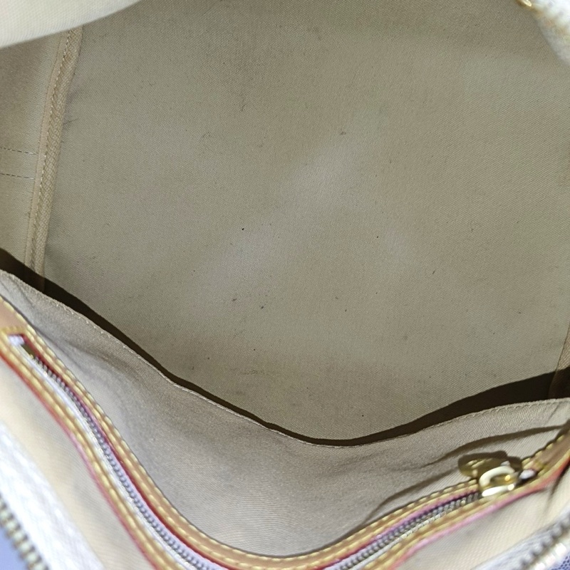 LV Speedy30 白棋盤格 枕頭包 手提包 肩背包-22