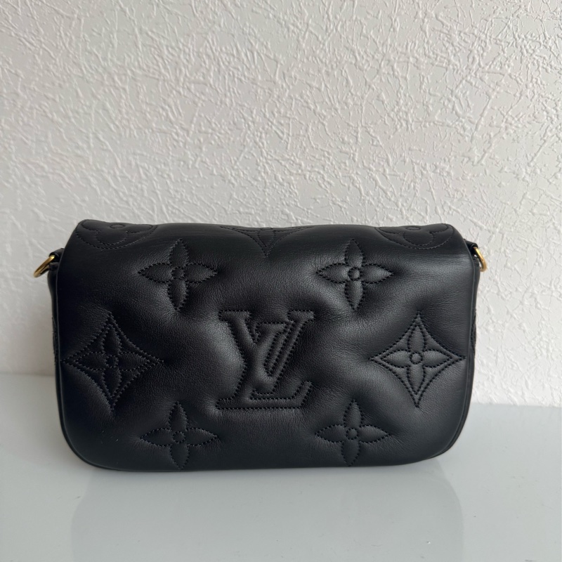 LV黑壓紋掀蓋吸釦兩用包 超好看😍-2