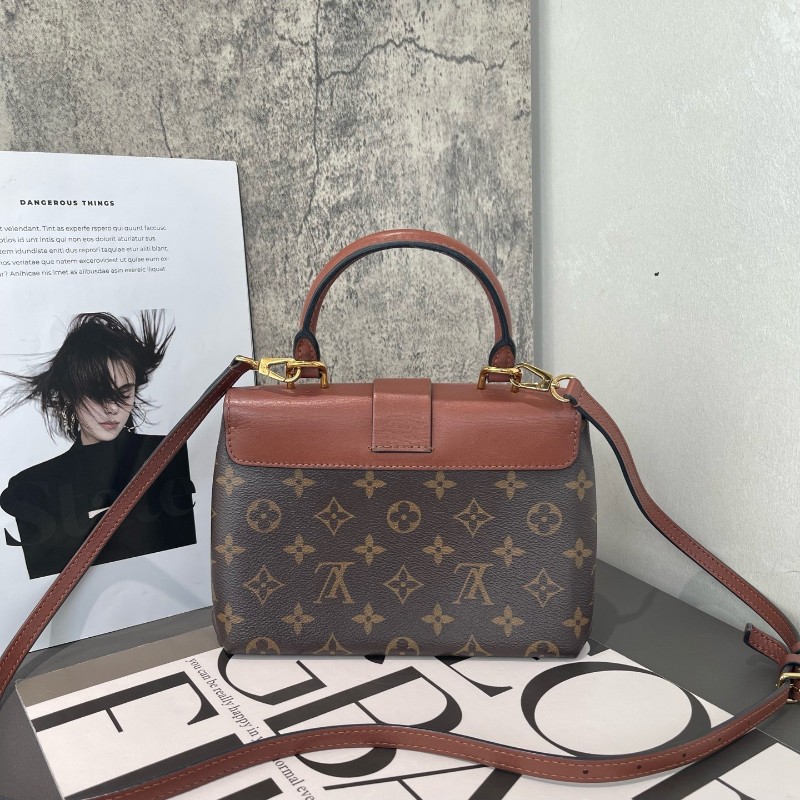 LV Locky BB 焦糖色 鎖頭包 手提包 斜背包-1