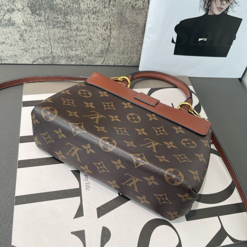 LV Locky BB 焦糖色 鎖頭包 手提包 斜背包-3