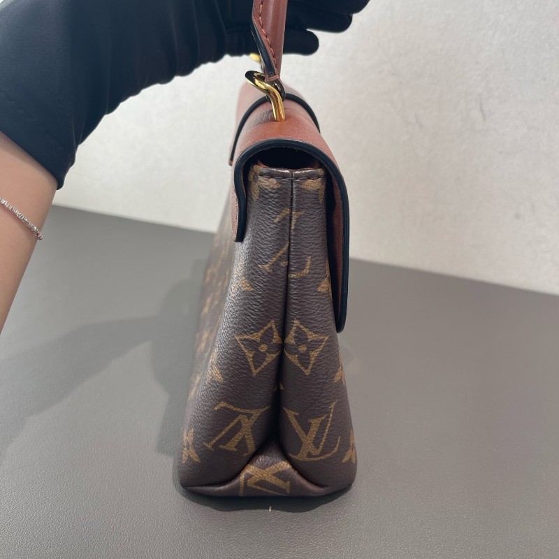 LV Locky BB 焦糖色 鎖頭包 手提包 斜背包-4