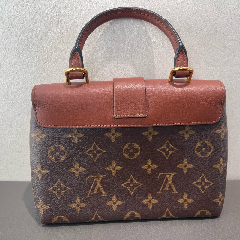 LV Locky BB 焦糖色 鎖頭包 手提包 斜背包-7