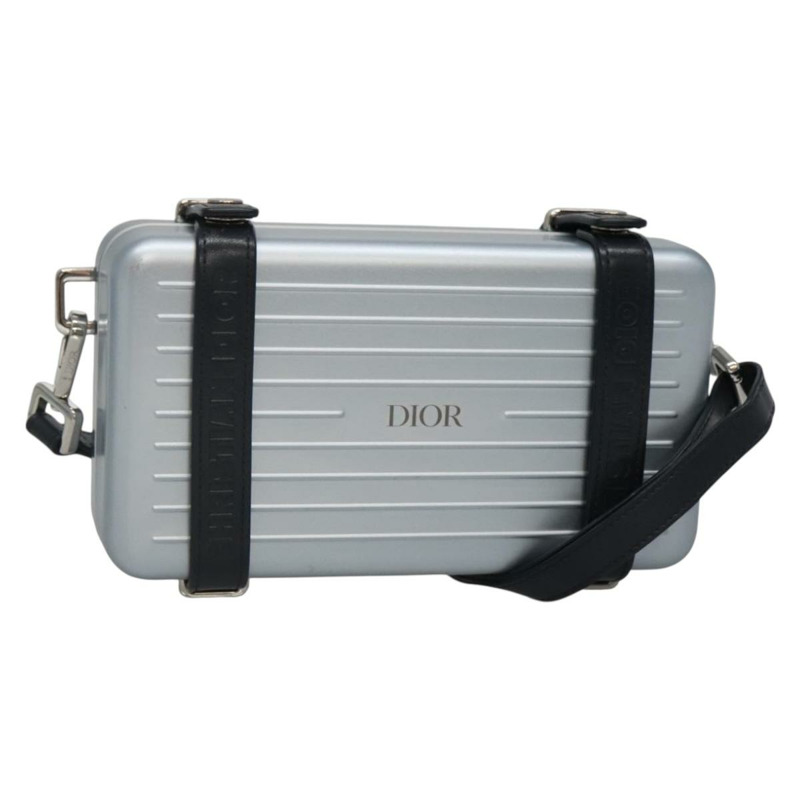 【日本直送】Christian Dior × RIMOWA 個人手拿包 鋁合金 淺藍色 正品 BA4539-0