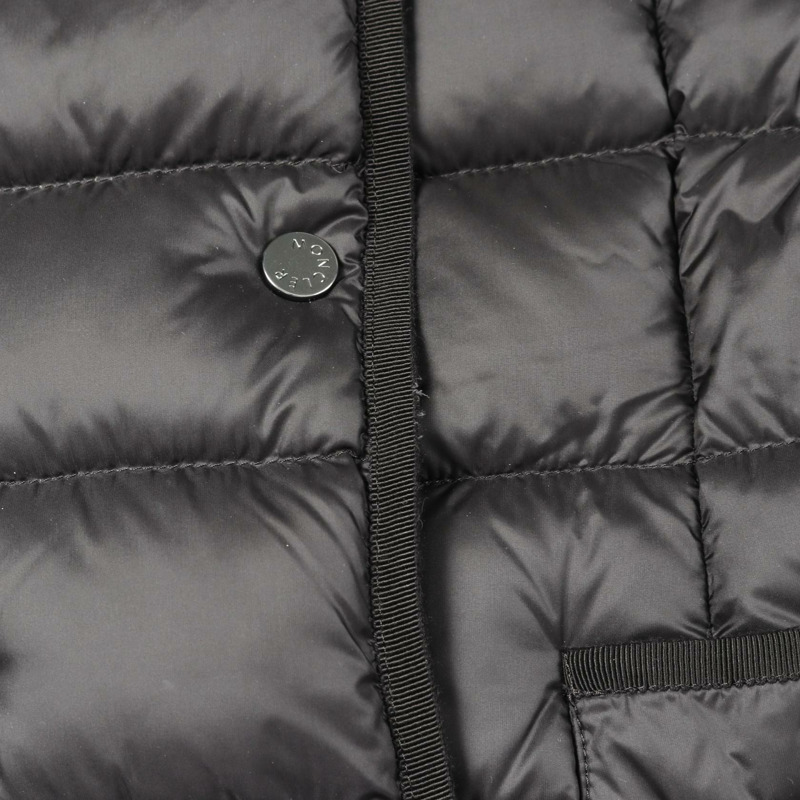 MONCLER HIRMA 羽絨衣 尼龍 黑色 二手 女款-12