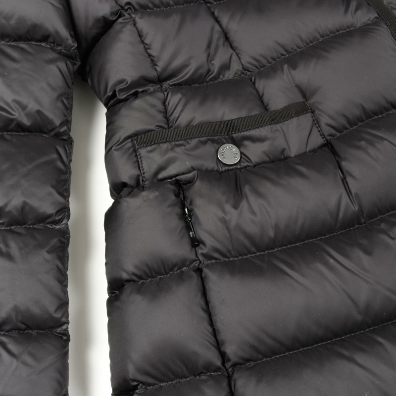 MONCLER HIRMA 羽絨衣 尼龍 黑色 二手 女款-13