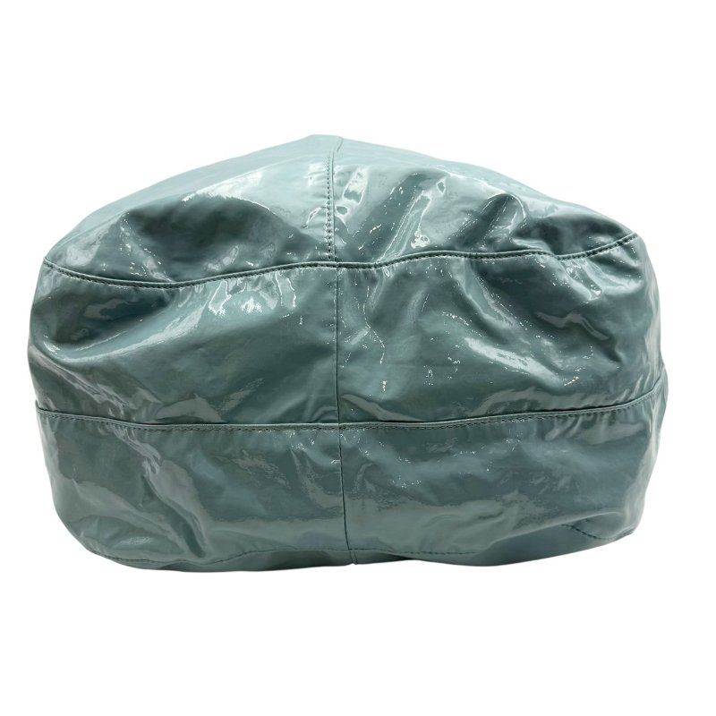 【美收精品】Agnès B. 藍綠色漆皮手提包 B-795【隔月月中將轉賣至日本 上架期限30天】-4
