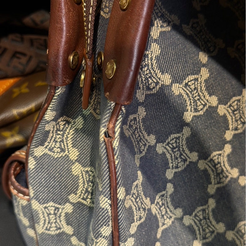 🏷️ Celine 丹寧凱旋門斜背包-15