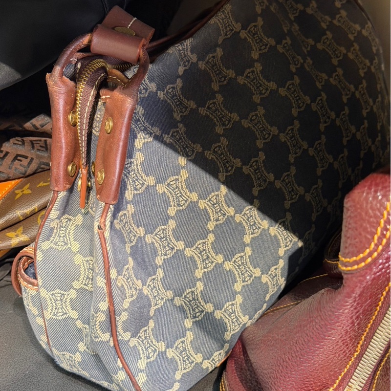 🏷️ Celine 丹寧凱旋門斜背包-16